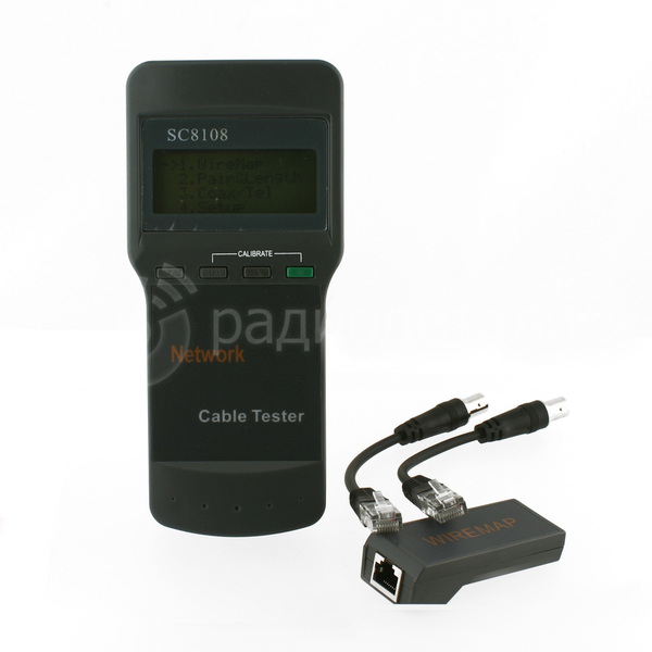 Тестер кабельный для LAN(UTP, FTP), RJ11/12, BNC SC8108