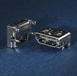 1.417 Гнездо HDMI на плату (SMD) с креплением DIP (11)
