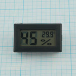 Цифровой термометр + гигрометр -50°...70°C, ±1°C 48x28x15мм, питание 2хG13