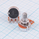 Резистор переменный 50 кОм 20% 0,125 Вт логарифм А, вал 6/15мм RV16AF-10-A50K-3 Alpha