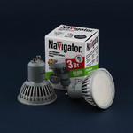 Светодиодная лампа GU10 220V 3W 3000K NLL- PAR16-3-230-3K Navigator 94 256