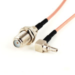 Пигтейл переходник CRC9 - F female кабель RG316 15 см адаптер для модема