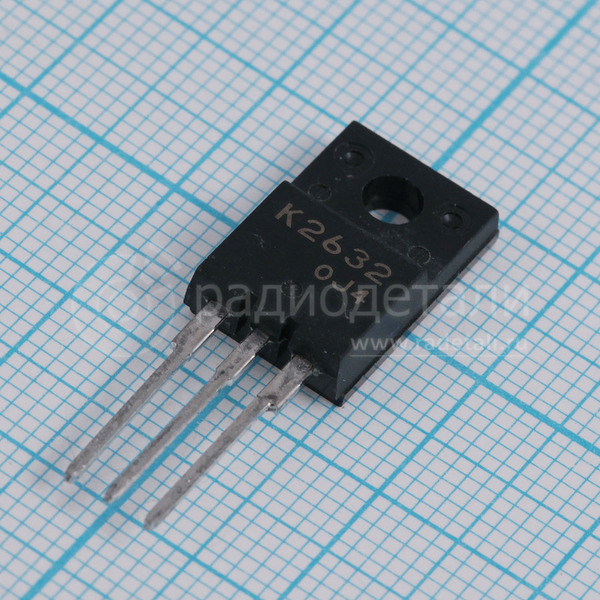 Транзистор полевой 2SK2632 N-канальный 800V 2.5A 25W TO-220F
