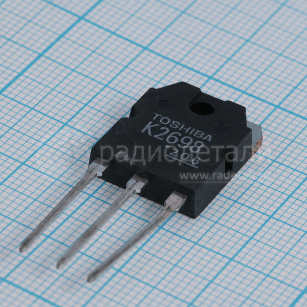 Транзистор полевой 2SK2698 N-канальный 500V 15A 150W TO-3Pf