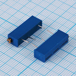 Резистор подстроечный 3006P 1 кОм 0.75 Вт TSR-3006P-102R SUNTAN