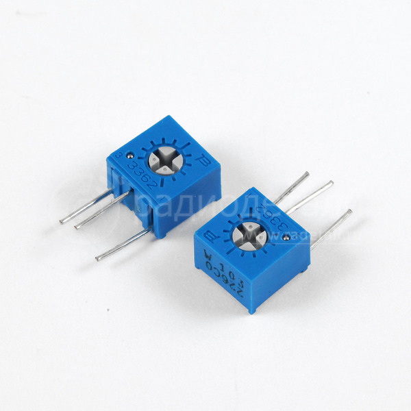 Резистор подстроечный 3362S 500 Ом 0.5 Вт TSR-3362S-501R SUNTAN