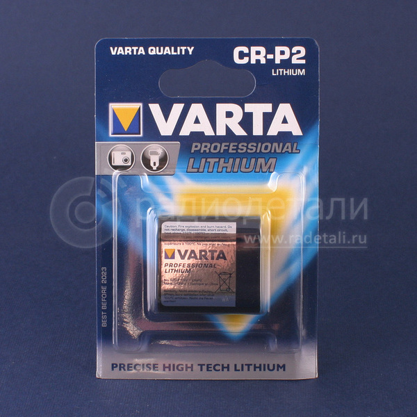 Батарейка CR-P2 (223) 6V PROFESSIONAL 6204 Varta