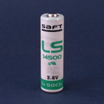 Батарейка AA 3.6V LS14500 (2600mAh) Saft LS (без выводов) (Li-SOCl2)