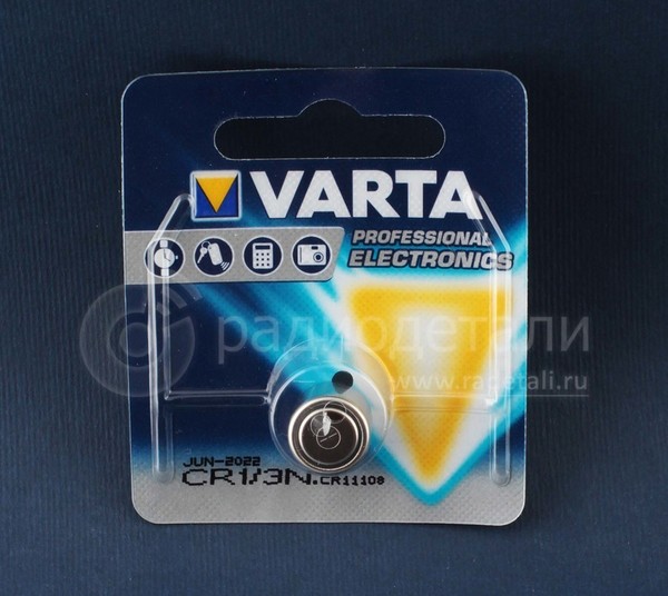 Батарейка CR 1/3N (1/3LR1, 2L76, CR11108) 3V Varta 6131