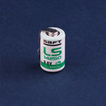 Батарейка 1/2AA 3.6V Lithium LS14250 (1200 mAh) Saft LS (с лепестковыми выводами) (Li-SOCl2)