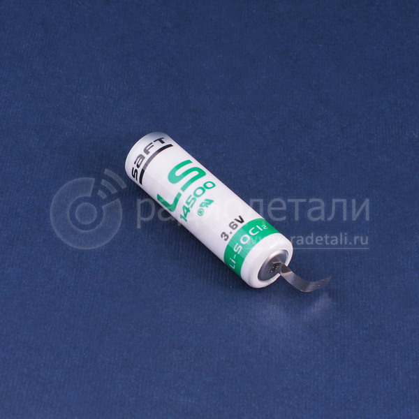 Батарейка AA 3.6V LS14500 CNR (2600mAh) Saft (с лепестковыми выводами) (Li-SOCl2)