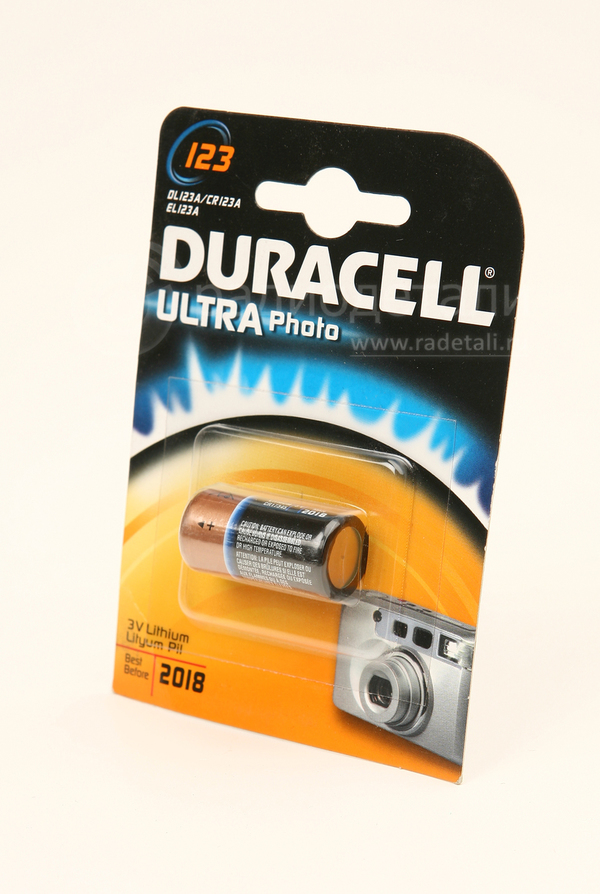 Батарейка CR123 Ultra 3V Duracell