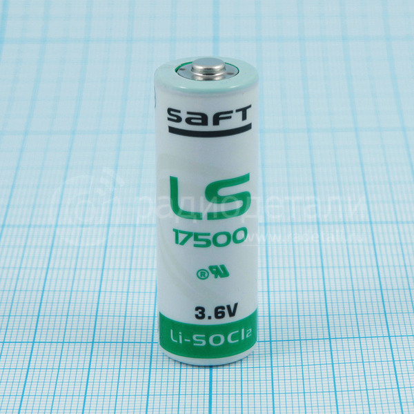 Батарейка 3.6V Lithium LS17500 CNA (3600mAh) Saft LS (без выводов) (Li-SOCl2)