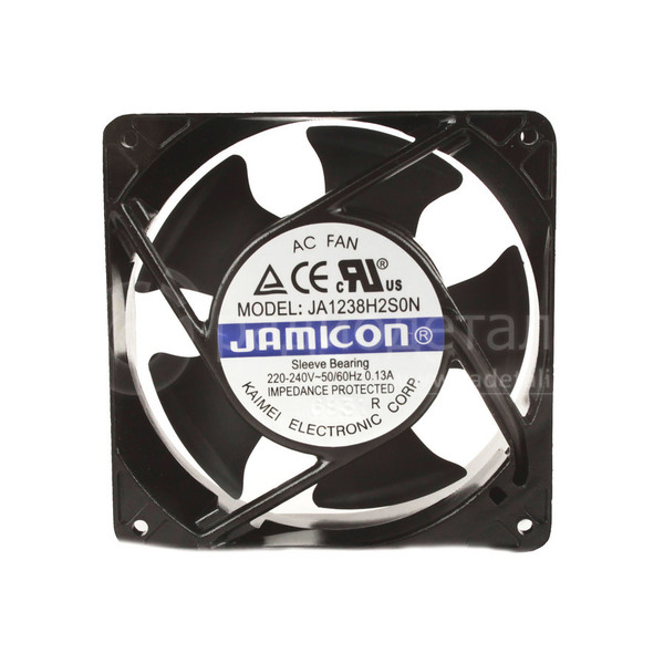 Вентилятор 120х120х38мм AC 220V 0.13A подшипник скольжения, питание 2pin терм. JA1238H2S0N-T JAMICON