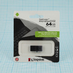 Флеш- накопитель USB 3.0 64 Gb Kingston Data Traveler microDuo3 USB 3.0/3.2 A+ microUSB