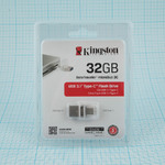 Флеш- накопитель USB 3.1 32 Gb Kingston Data Traveler microDuo3 USB 3.0/3.1 A+USB type C