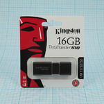 Флеш- накопитель USB 3.0 16 Gb Kingston Data Traveler 100 G3 USB 3.1/3.0/2.0 A, черный