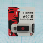 Флеш- накопитель USB 3.0 64 Gb Kingston Data Traveler 106 USB 3.1/3.0/2.0 A, черный с красным