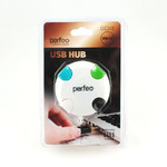USB-HUB Perfeo PF-VI-HO20, 4 порта USB 2.0, белый