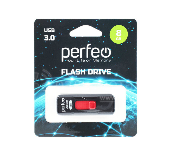 Флеш- накопитель USB 3.0 8 Gb Perfeo S05 Black USB 3.0