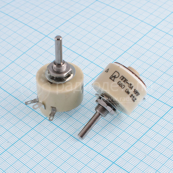 Резистор переменный 680 Ом 3 Вт 10% ППБ-3А 1991г.