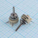 Резистор переменный 1 кОм ППБ-1А 1Вт 10% 93г. вал 4/16 мм