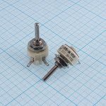 Резистор переменный 220 Ом ППБ-1А 1Вт 10% 91г. вал 4/16 мм