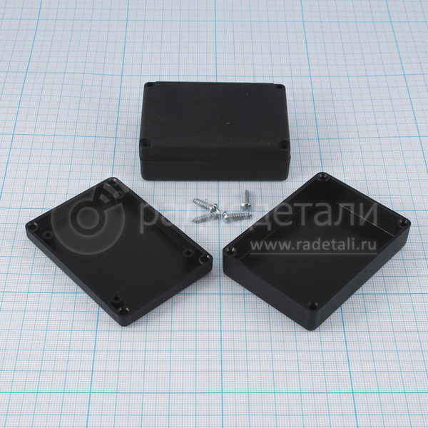Корпус 70х50х22 мм, пластик, черный BOX-G025