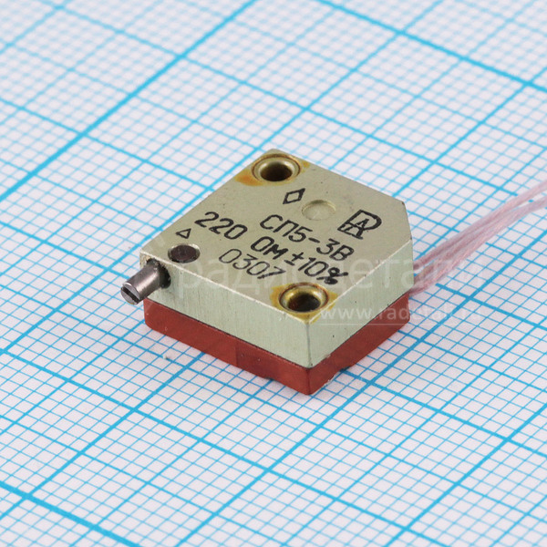 Резистор подстроечный СП5-3В 1 Вт 220 Ом 5%