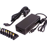 Адаптер сетевой 3,5Amax (12-15-16-18-19-20-24V) 100-240V Robiton NB70W+USB 1A для ноутбука (сменные