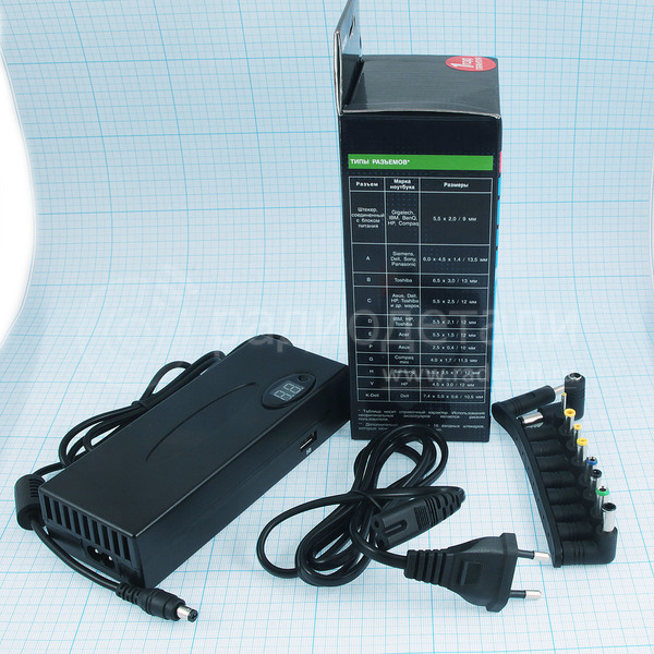 Адаптер сетевой 7A (12-15-16-18-19-20-22-24V) для ноутбуков Robiton NB7000 (сменные штекера)