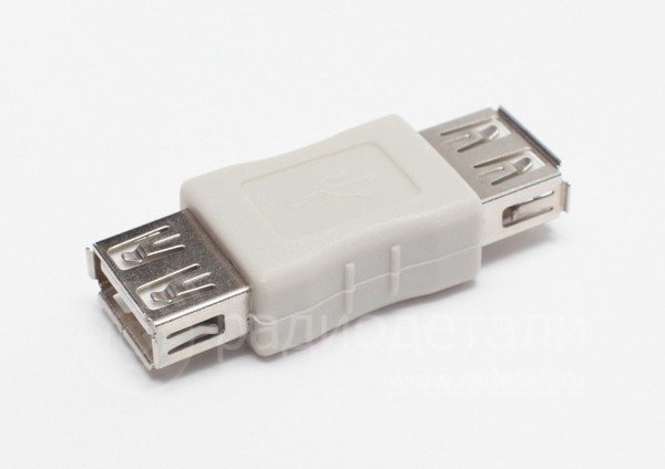 Переходник USB A гнездо - А гнездо (6-083 PREMIER)