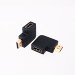 Переходник HDMI штекер - HDMI гнездо, угловой, тип 3, 16.442