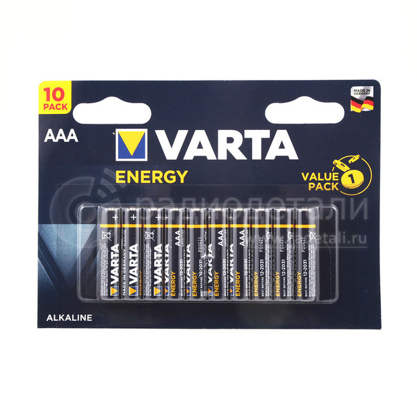 Батарейка Varta Energy LR03 BP10 4103 10шт