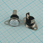 Термостат 130C 16A 250V KSD301T-130 нормально замкнутый с кнопкой (ручной сброс)
