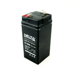 Аккумулятор свинцово-кислотный 6 В, 2,3Ач (ШхВхТ,45x107x47мм) DT 6023 DELTA