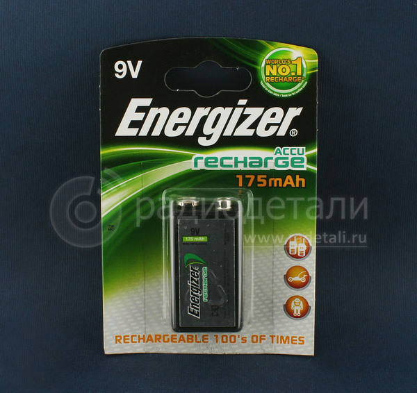 Аккумулятор 6F22 170mAh NiMH 9V BP1 Energizer