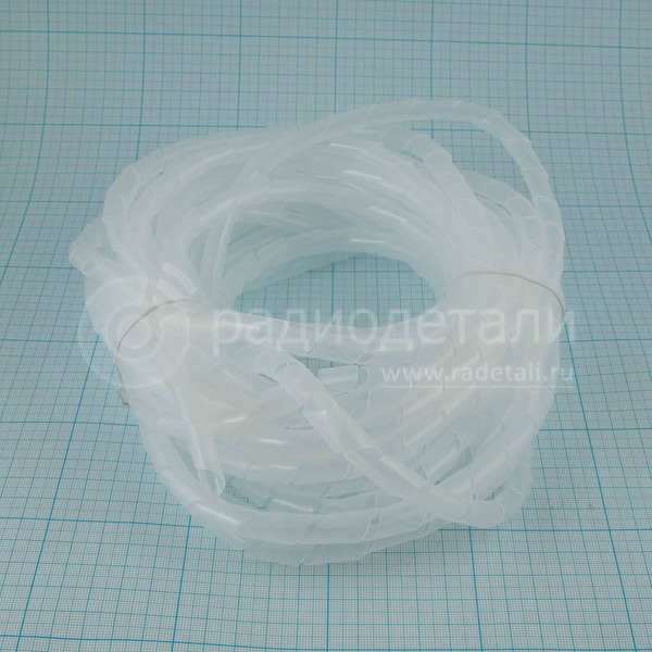 Изоляция спиральная Ø10мм, прозрачная (упаковка 10м)