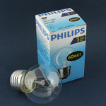 Лампа PHILIPS P45 CL 60W 230V E27 прозрачная капля