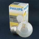 Лампа PHILIPS P45 FR 60W 230V E27 матовая капля