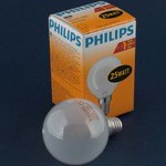 Лампа PHILIPS P45 FR 25W 230V E14 матовая капля