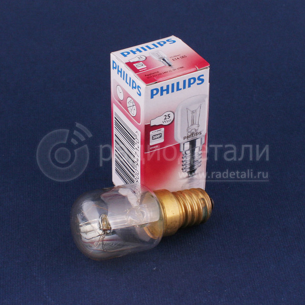 Лампа для холодильников E14 15W T25/57 PHILIPS