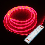 Светодиодная лента Красный свет герметичная в силиконе SMD3528 60Led/m 12V 4.8W 120гр. IP65 SWG 1 метр