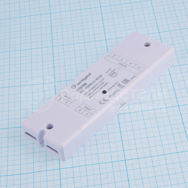 Контроллер SR-1009LC-RGB Wi-Fi 12/24V 5A на канал 3 канала-RGB 145х46х16мм