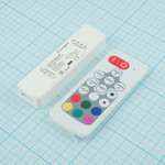 Контроллер RGB с радио-ПДУ ARL-MINI-RGB-3x4A 5-24V, 3х4A, 60-288W 18кн.