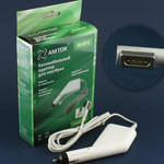 Адаптер питания автомобильный 14,5V 3,1A, AMTOK NA-AP-5 (штекер Apple) + USB гнездо
