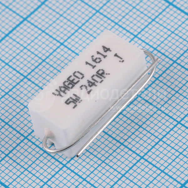Резистор постоянный 240 Ом 5 Вт 5% SQP500JB-240R Yageo