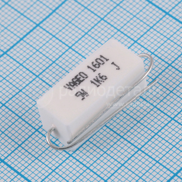 Резистор постоянный 1.6 кОм 5 Вт 5% SQP500JB-1K6 Yageo