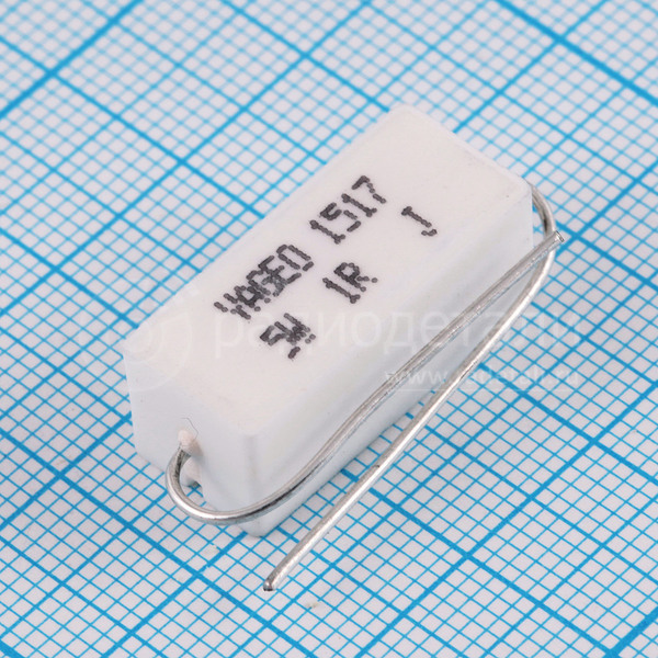 Резистор постоянный 1 Ом 5 Вт 5% SQP500JB-1R0 Yageo