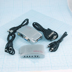Преобразователь-конвертер с VGA в RCA video, S-Video, питание от USB